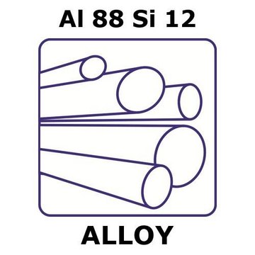 ALUMINUM-SILICON ALLOY, AL88SI12, 500MM&