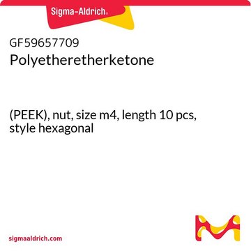 POLYETHERETHERKETONE, (PEEK), NUT, SIZE&