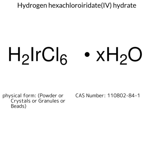 Hydrogen hexachloroiridate(IV) hydrate