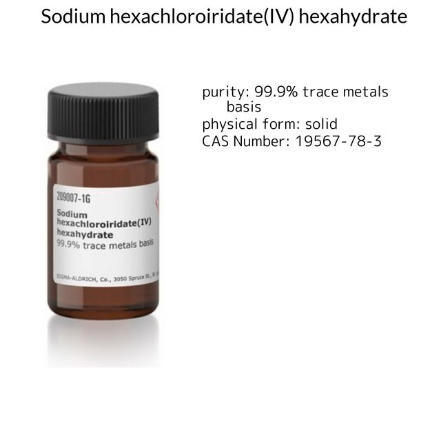 Sodium hexachloroiridate(IV) hexahydrate