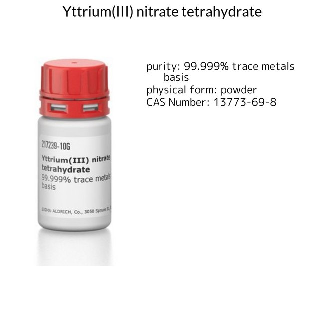 Yttrium(III) nitrate tetrahydrate