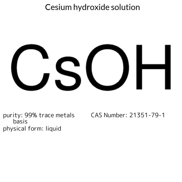 Cesium hydroxide solution