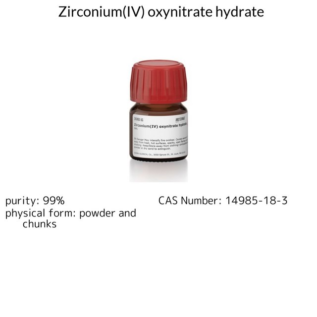 Zirconium(IV) oxynitrate hydrate
