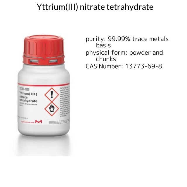 Yttrium(III) nitrate tetrahydrate