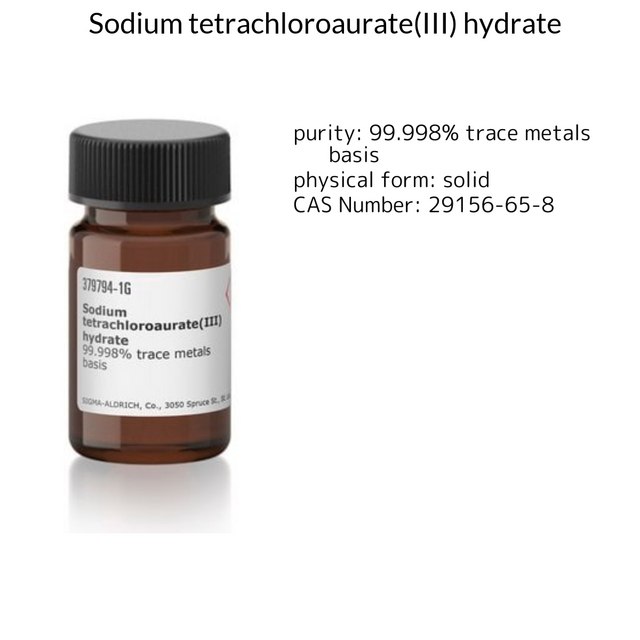 Sodium tetrachloroaurate(III) hydrate