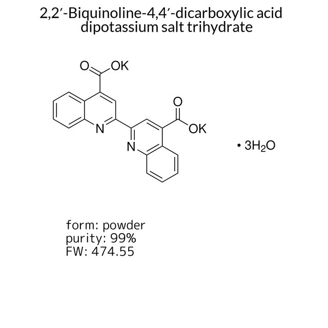 2,2?-Biquinoline-4,4?-dicarboxylic acid dipotassium salt trihydrate