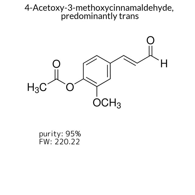 4-Acetoxy-3-methoxycinnamaldehyde, predominantly trans
