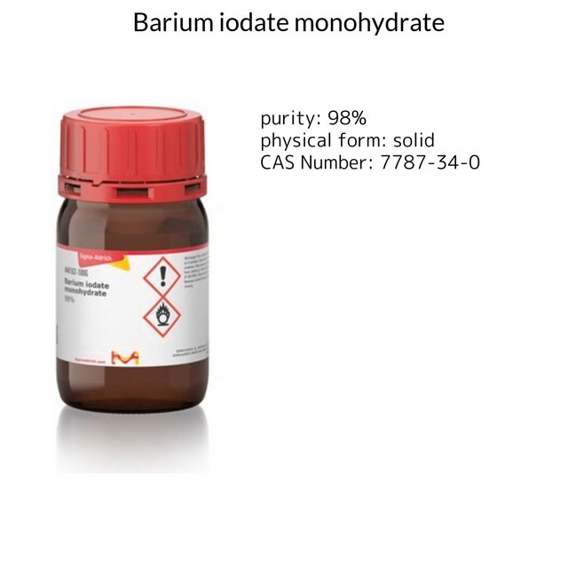Barium iodate monohydrate