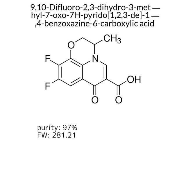 9,10-Difluoro-2,3-dihydro-3-methyl-7-oxo-7H-pyrido[1,2,3-de]-1,4-benzoxazine-6-carboxylic acid