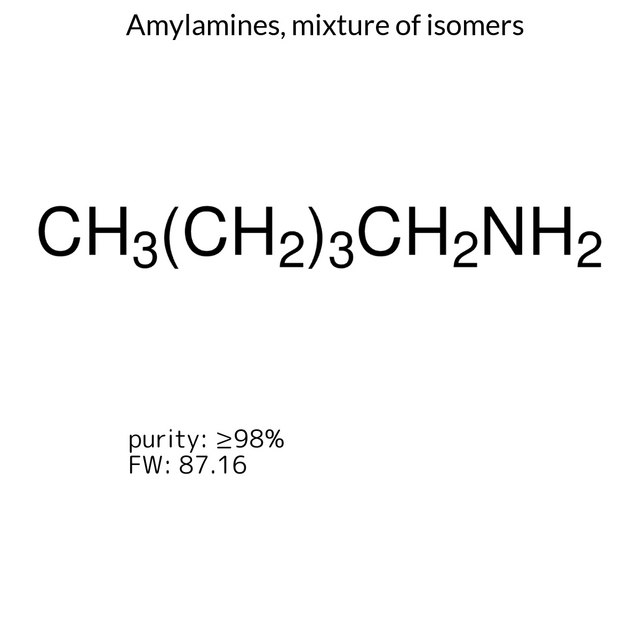 Amylamines, mixture of isomers