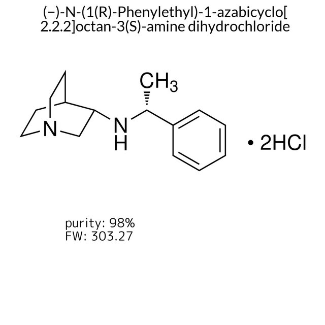 (?)-N-(1(R)-Phenylethyl)-1-azabicyclo[2.2.2]octan-3(S)-amine dihydrochloride