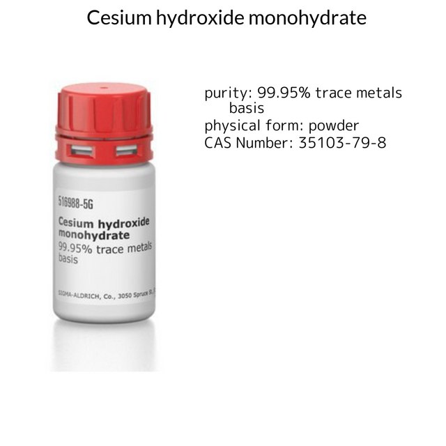 Cesium hydroxide monohydrate