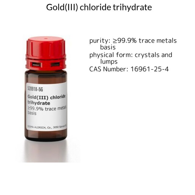 Gold(III) chloride trihydrate