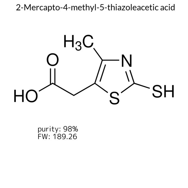 2-Mercapto-4-methyl-5-thiazoleacetic acid