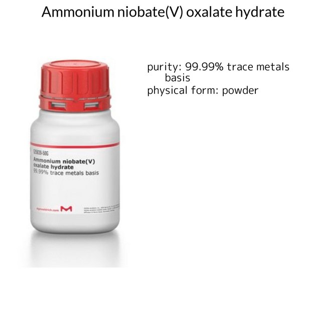 Ammonium niobate(V) oxalate hydrate