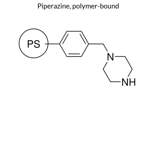 Piperazine, polymer-bound