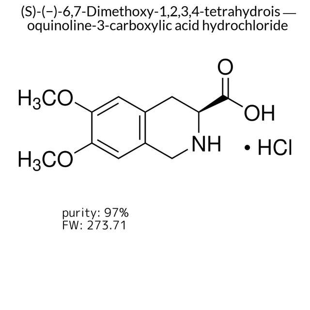 (S)-(?)-6,7-Dimethoxy-1,2,3,4-tetrahydroisoquinoline-3-carboxylic acid hydrochloride
