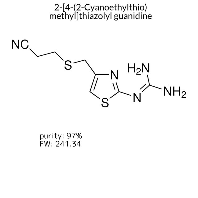 2-[4-(2-Cyanoethylthio)methyl]thiazolyl guanidine