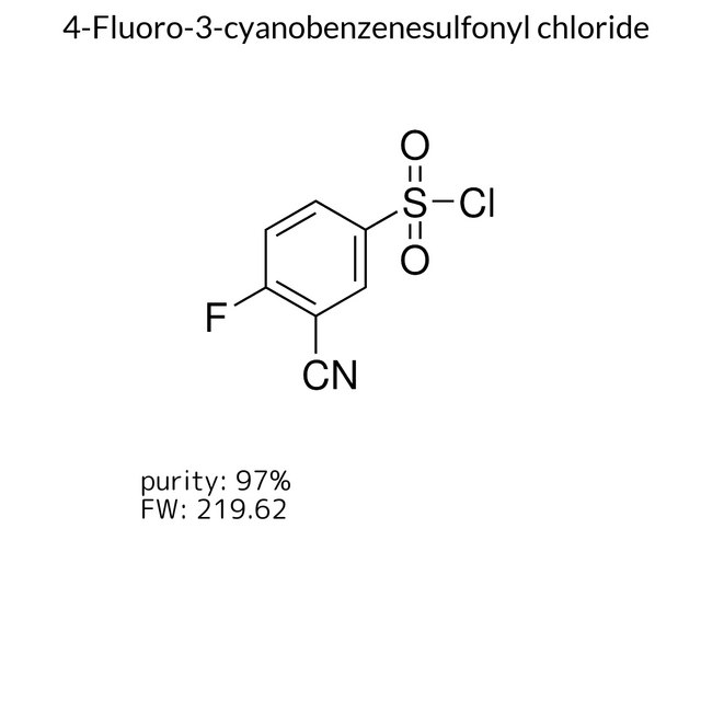 4-Fluoro-3-cyanobenzenesulfonyl chloride