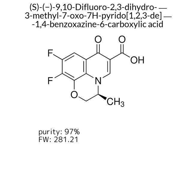 (S)-(?)-9,10-Difluoro-2,3-dihydro-3-methyl-7-oxo-7H-pyrido[1,2,3-de]-1,4-benzoxazine-6-carboxylic acid