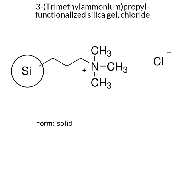 3-(Trimethylammonium)propyl-functionalized silica gel, chloride