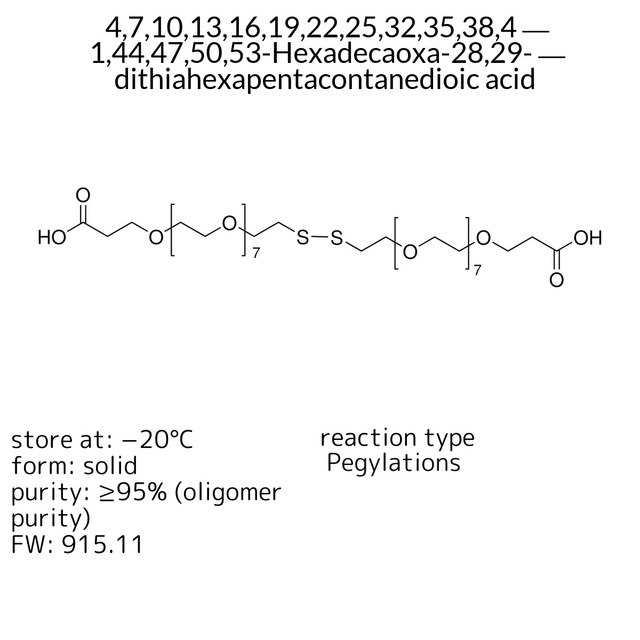 4,7,10,13,16,19,22,25,32,35,38,41,44,47,50,53-Hexadecaoxa-28,29-dithiahexapentacontanedioic acid