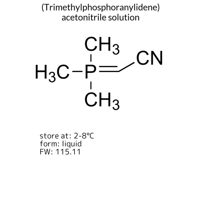 (Trimethylphosphoranylidene)acetonitrile solution
