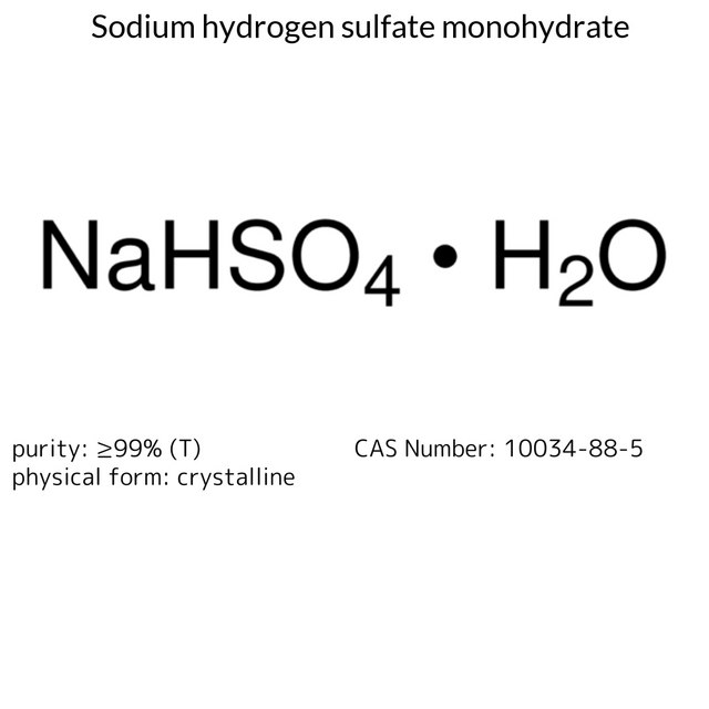 Sodium hydrogen sulfate monohydrate