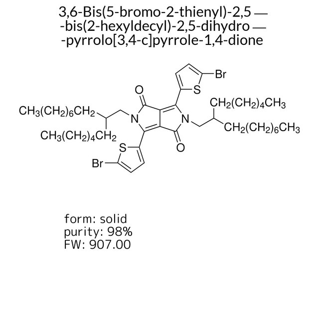 3,6-Bis(5-bromo-2-thienyl)-2,5-bis(2-hexyldecyl)-2,5-dihydro-pyrrolo[3,4-c]pyrrole-1,4-dione