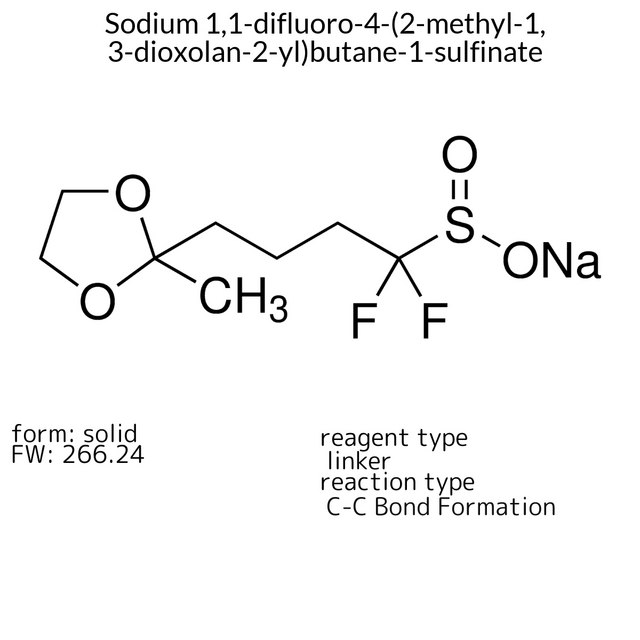 Sodium 1,1-difluoro-4-(2-methyl-1,3-dioxolan-2-yl)butane-1-sulfinate