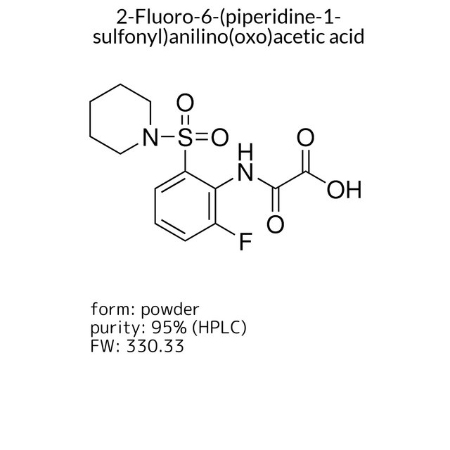 2-Fluoro-6-(piperidine-1-sulfonyl)anilino(oxo)acetic acid