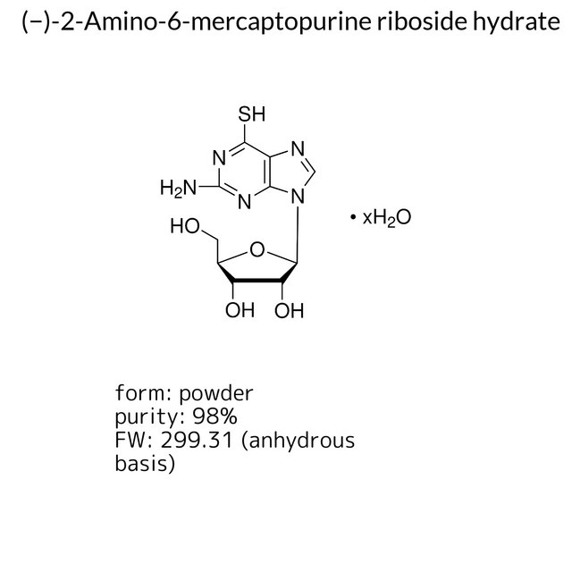 (?)-2-Amino-6-mercaptopurine riboside hydrate