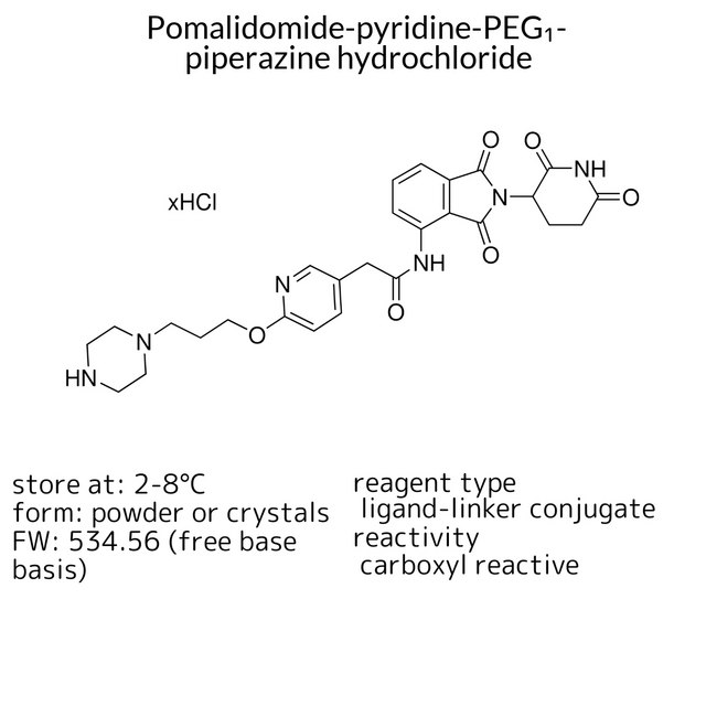 Pomalidomide-pyridine-PEG?-piperazine hydrochloride