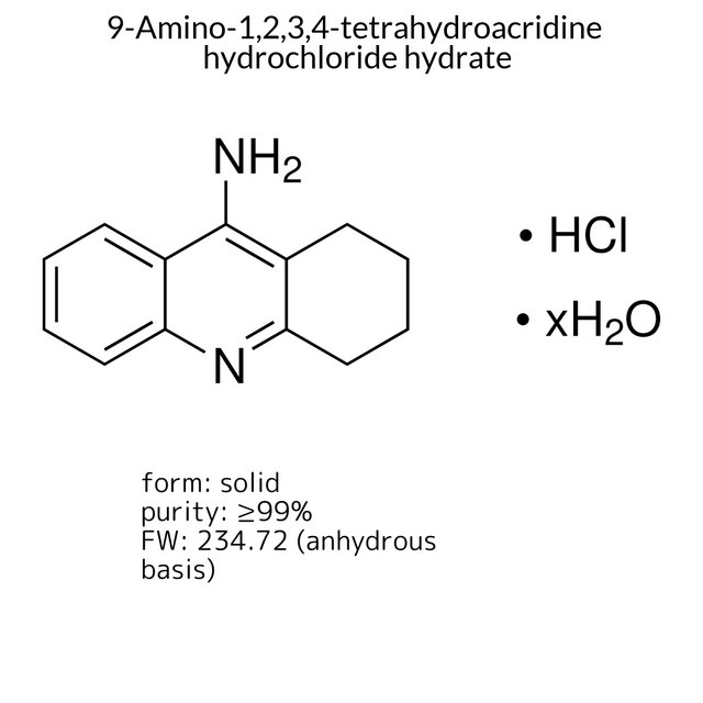 9-Amino-1,2,3,4-tetrahydroacridine hydrochloride hydrate