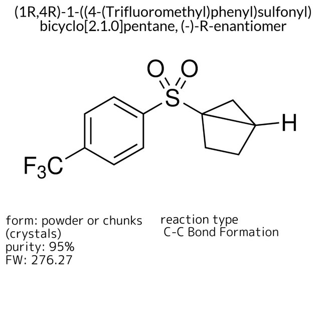 (1R,4R)-1-((4-(Trifluoromethyl)phenyl)sulfonyl)bicyclo[2.1.0]pentane, (-)-R-enantiomer
