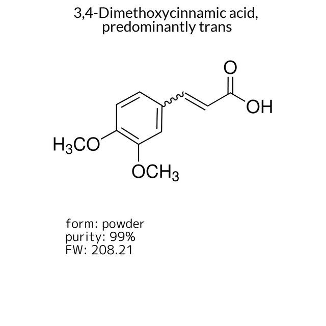 3,4-Dimethoxycinnamic acid, predominantly trans
