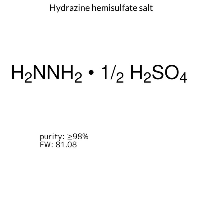 Hydrazine hemisulfate salt