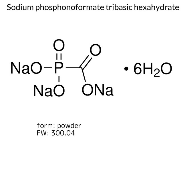 Sodium phosphonoformate tribasic hexahydrate