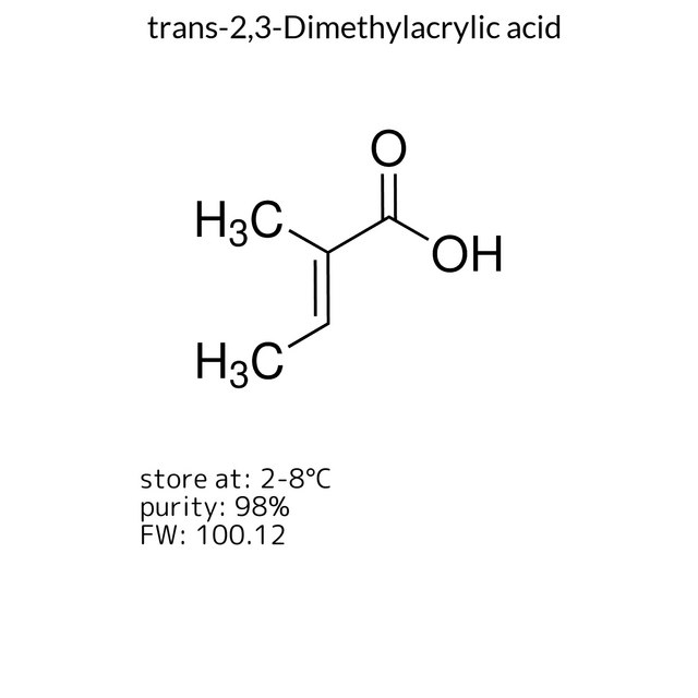 trans-2,3-Dimethylacrylic acid
