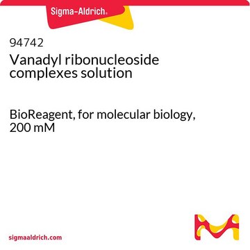 Vanadyl ribonucleoside complexes solution