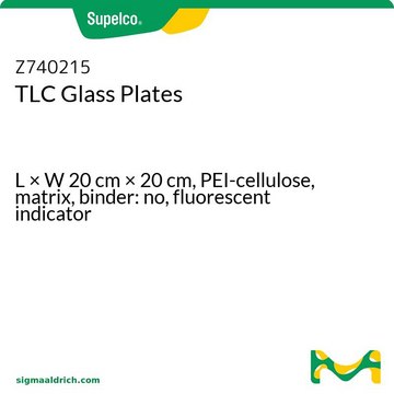 TLC GLASS PLATES, PEI-CELLULOSE F,