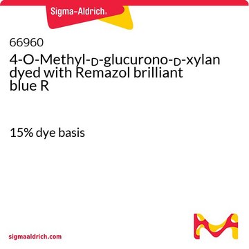 4-O-Methyl-?-glucurono-?-xylan dyed with Remazol brilliant