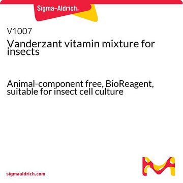 Vanderzant vitamin mixture for insects
