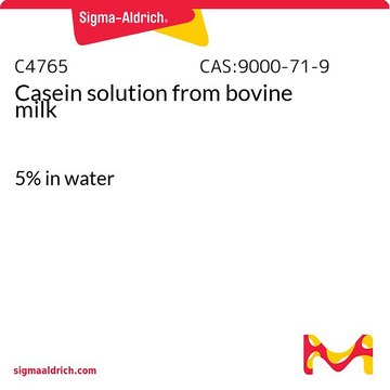 Casein solution from bovine milk