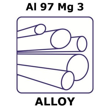 ALUMINUM-MAGNESIUM ALLOY, AL97MG3, 1000&