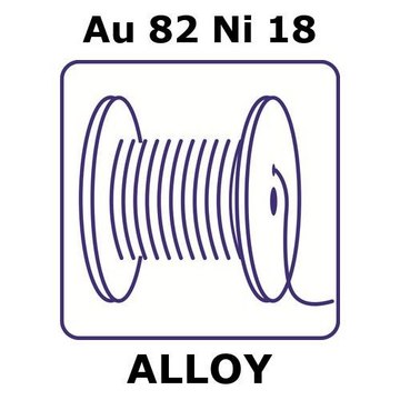 GOLD-NICKEL ALLOY, AU82NI18, 10M WIRE,