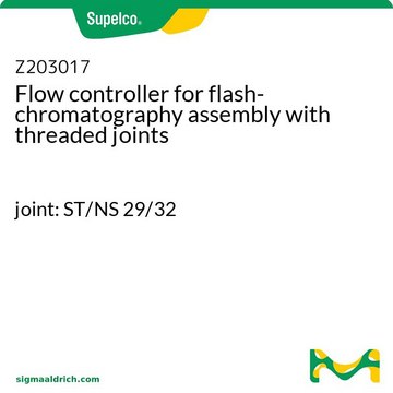 Flow controller for flash-chromatography assembly