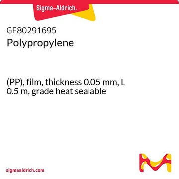 POLYPROPYLENE, (PP), FILM, THICKNESS 0.&