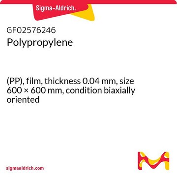 POLYPROPYLENE, (PP), FILM, THICKNESS 0.&