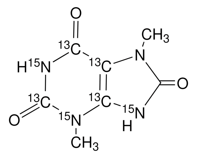 3,7-Dimethyluric acid-2,4,5,6-¹³C?-1,3,9-¹?N?